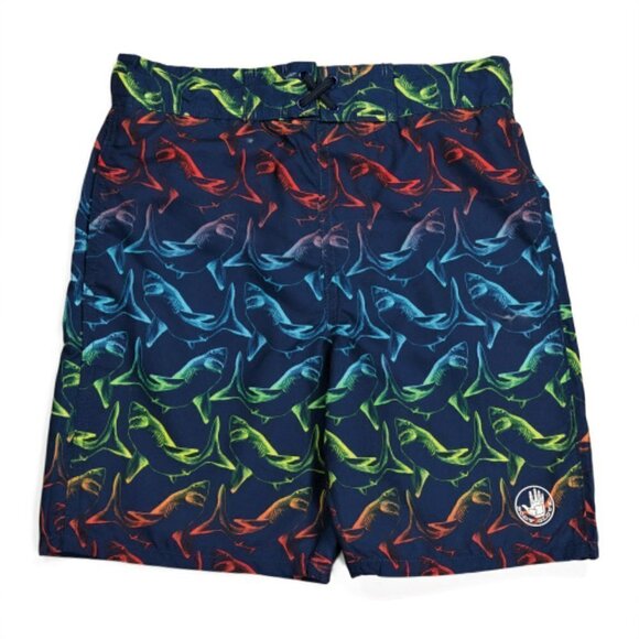 NWT Body Glove Big Boys Printed Built-in Mesh Briefs Swim Trunks - Picture 1 of 3